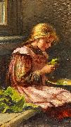 Giacinto Diano, Girl cleaining lettuce